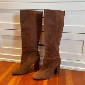 J. McLaughlin Camila brown suede knee-high boots